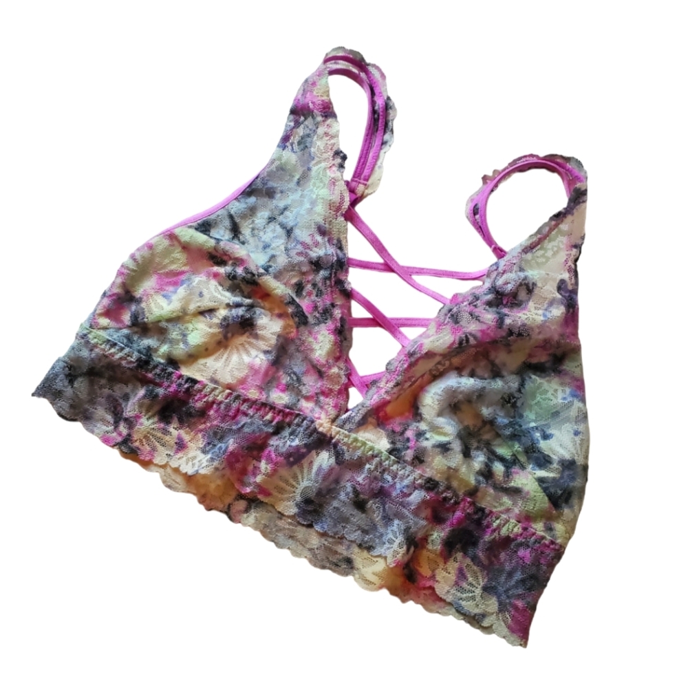 💜 3/$35 EUC Victoria's Secret PINK Floral Bralette